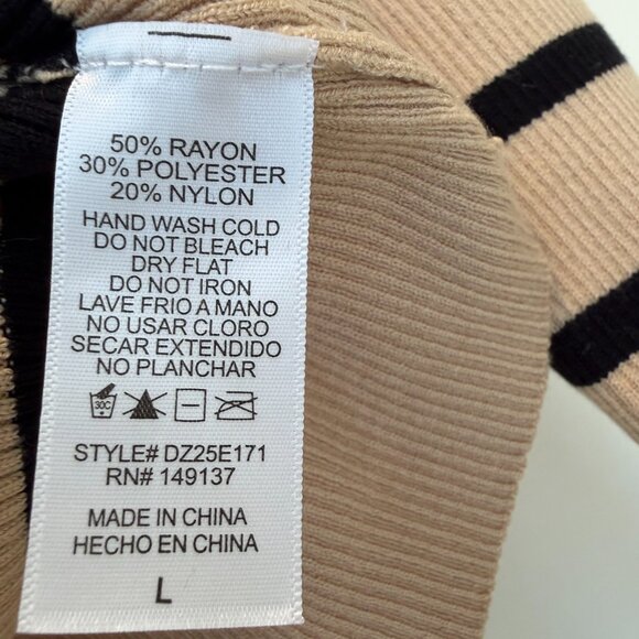 Directional Ribbing Striped Knit Top - Picture 3 of 3